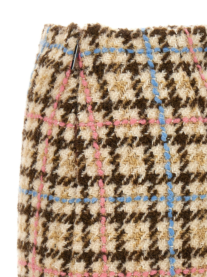 Tweed Skirt Gonne Multicolor