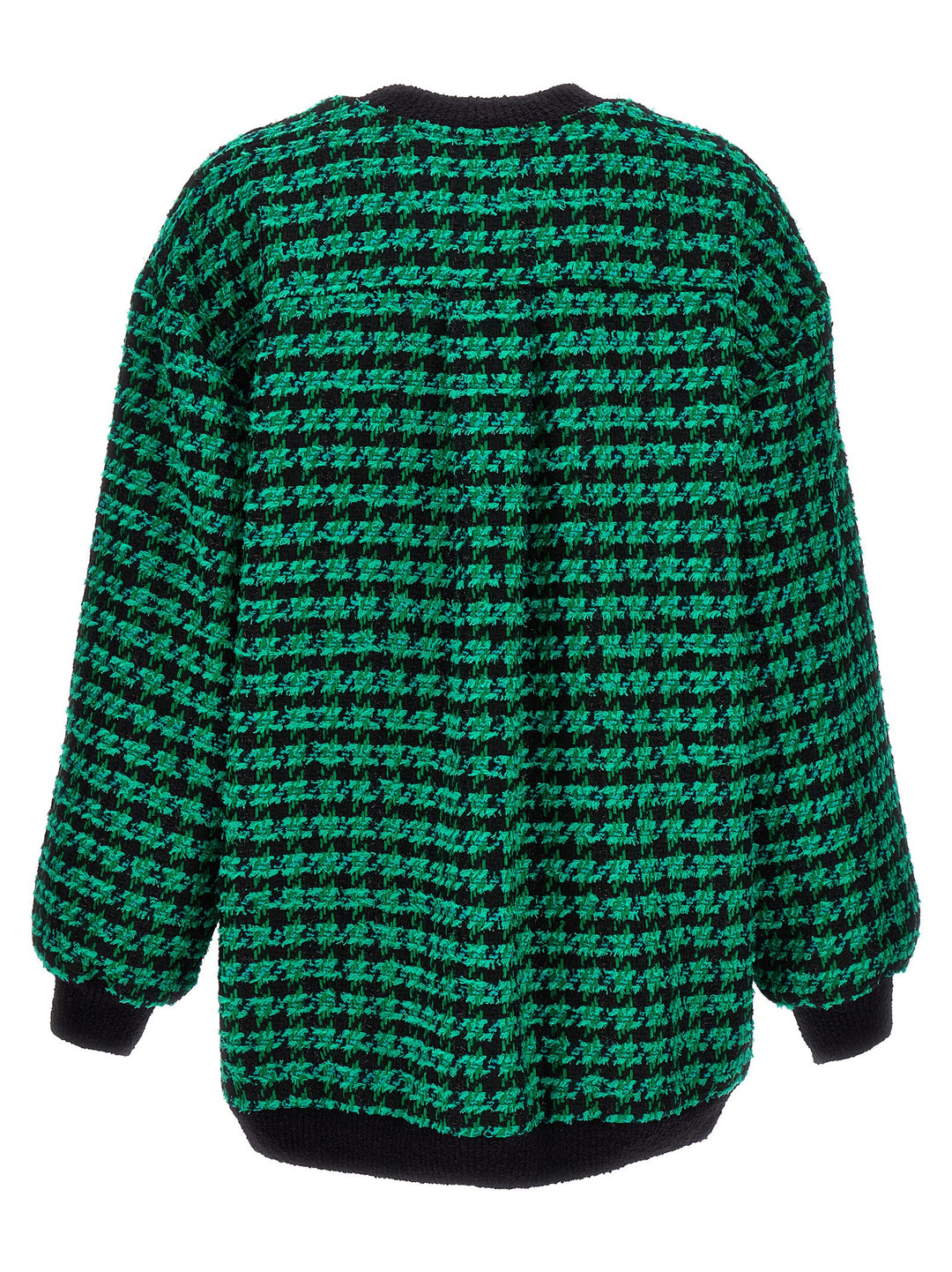 Tweed Cardigan Maglioni Verde