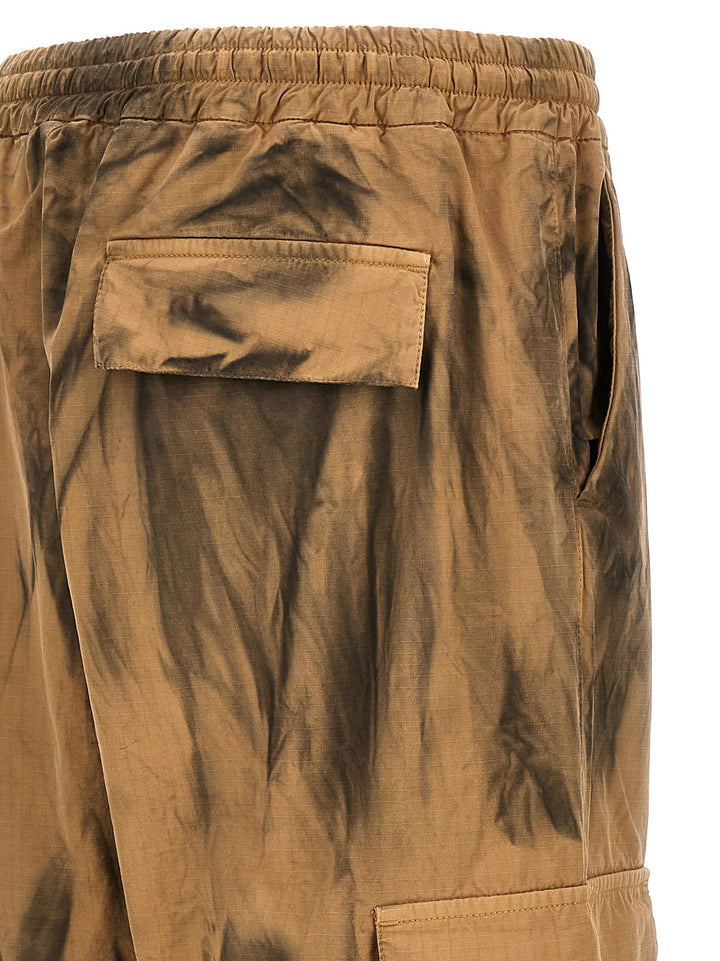Dirty-Effect Cargo Pantaloni Beige