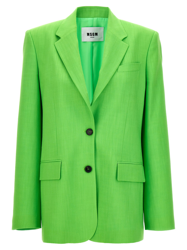 Single-Breasted Blazer Blazer And Suits Verde