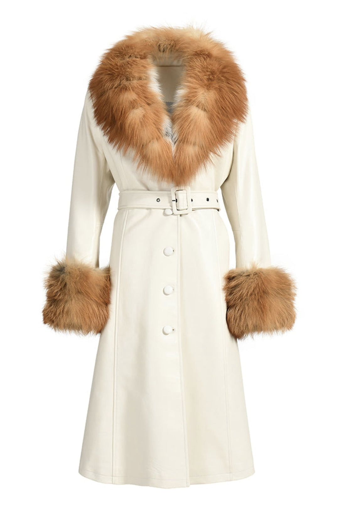 Cappotto Lux Special Bianco in Pelle