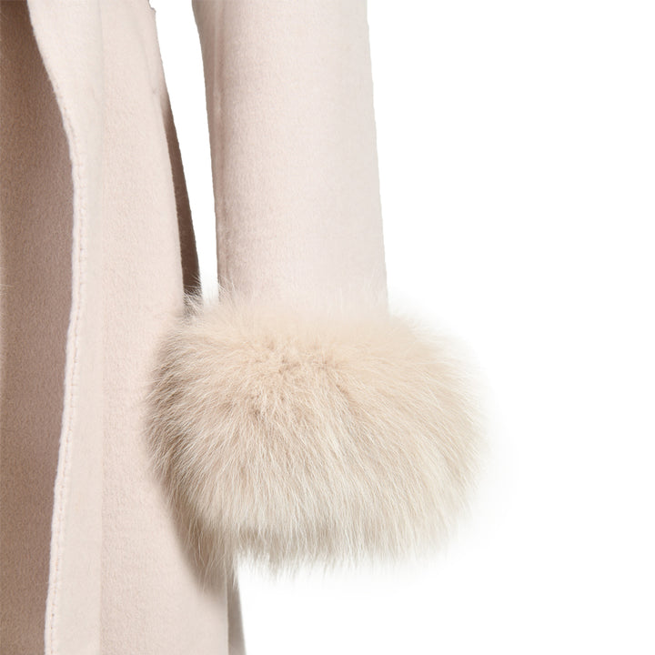 Cappotto Liberty Beige Misto Cachemire