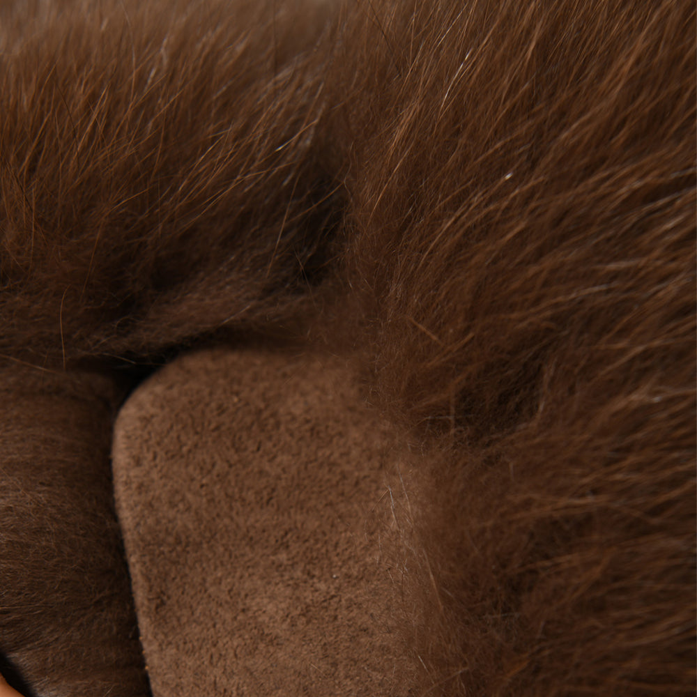 Gilet Calere Marrone in Pelliccia di Volpe