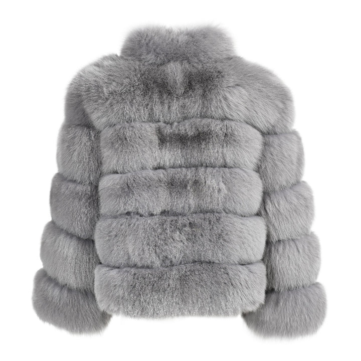 Giacca Enry Grigia in Pelliccia di Volpe