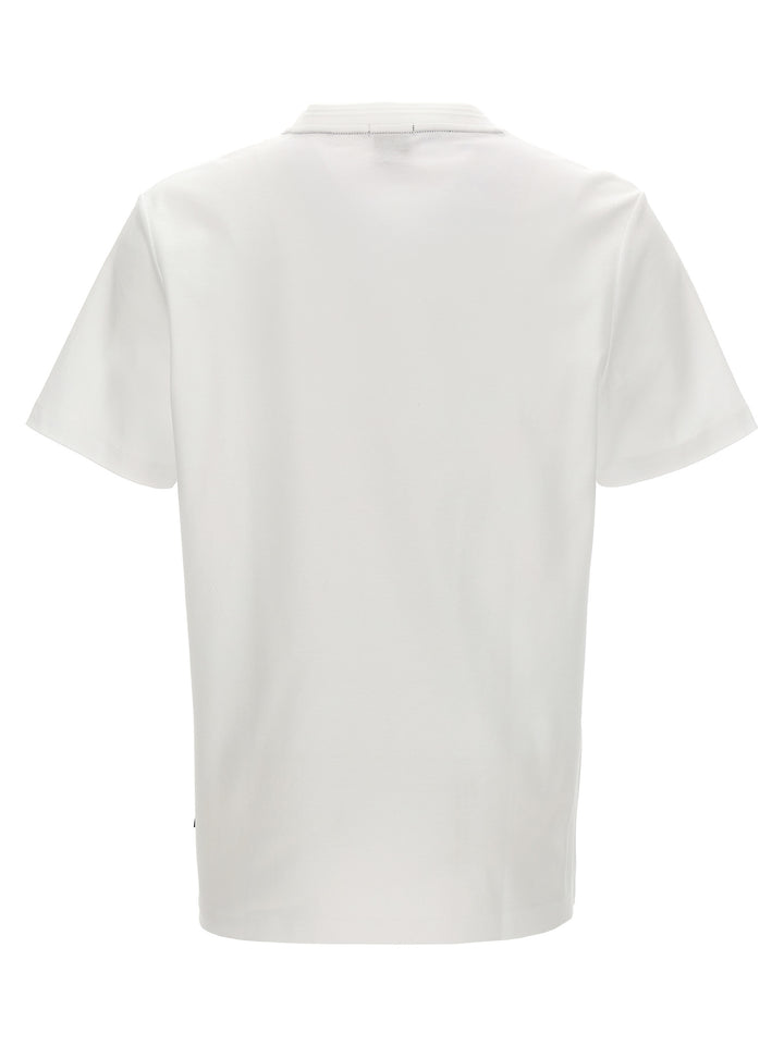 Logo Patch T Shirt Bianco