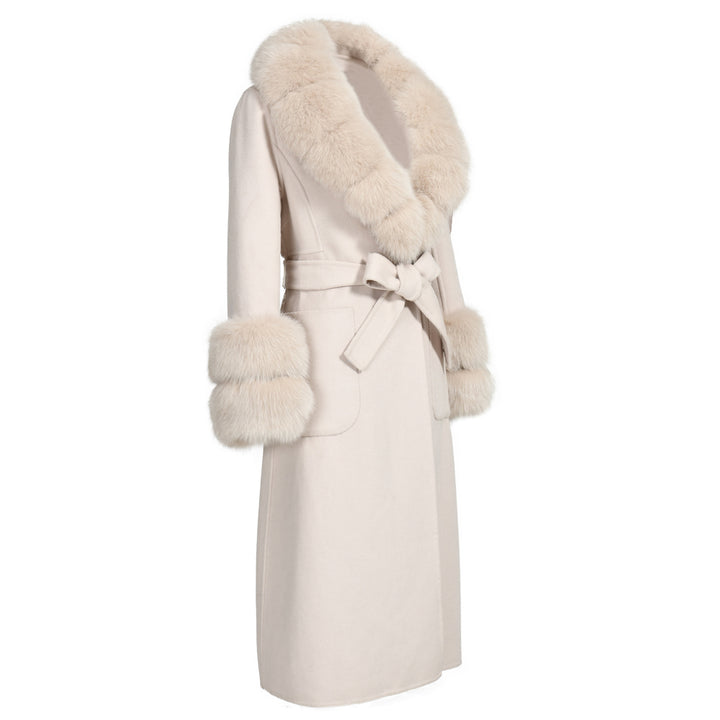 Cappotto Lebonè Beige Misto Cachemire