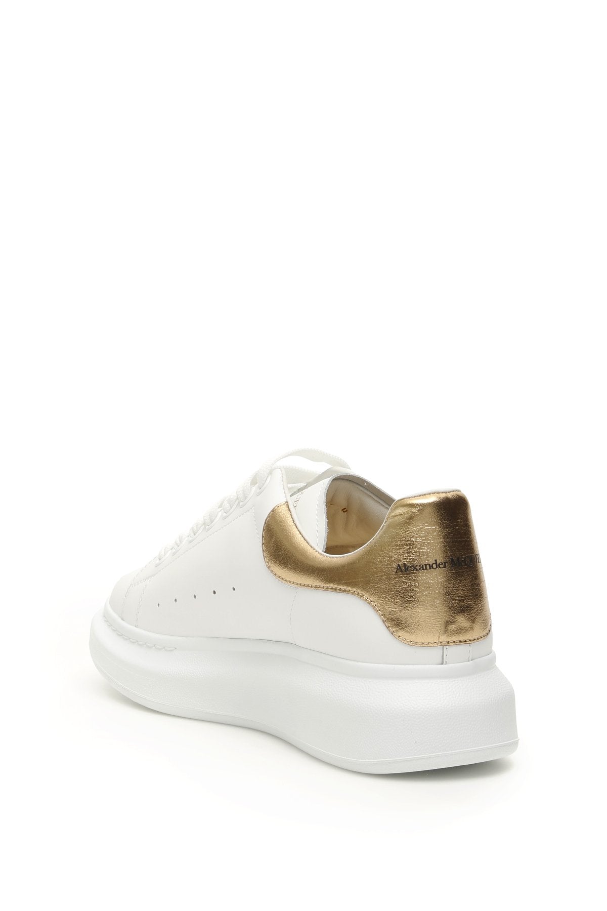 Alexander McQueen Sneaker Oversize in Pelle Bianca Uomo