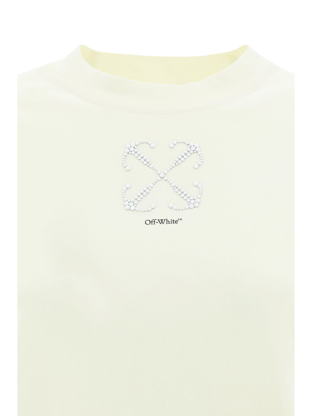 T-shirt in cotone con logo Arrow frontale