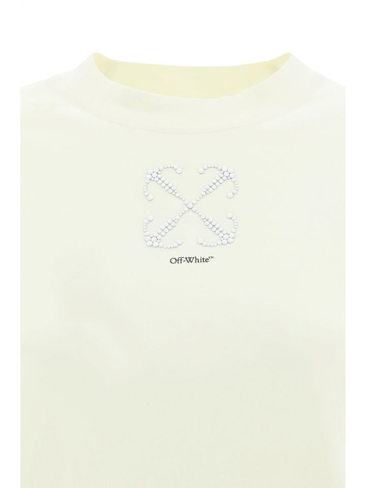 T-shirt in cotone con logo Arrow frontale