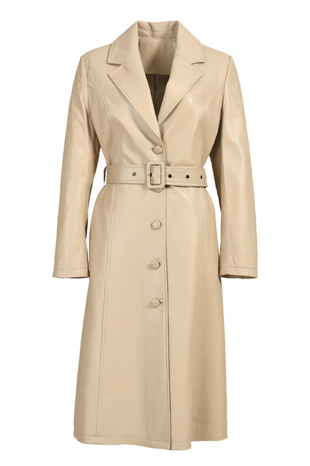 Cappotto Royal Beige in Pelle