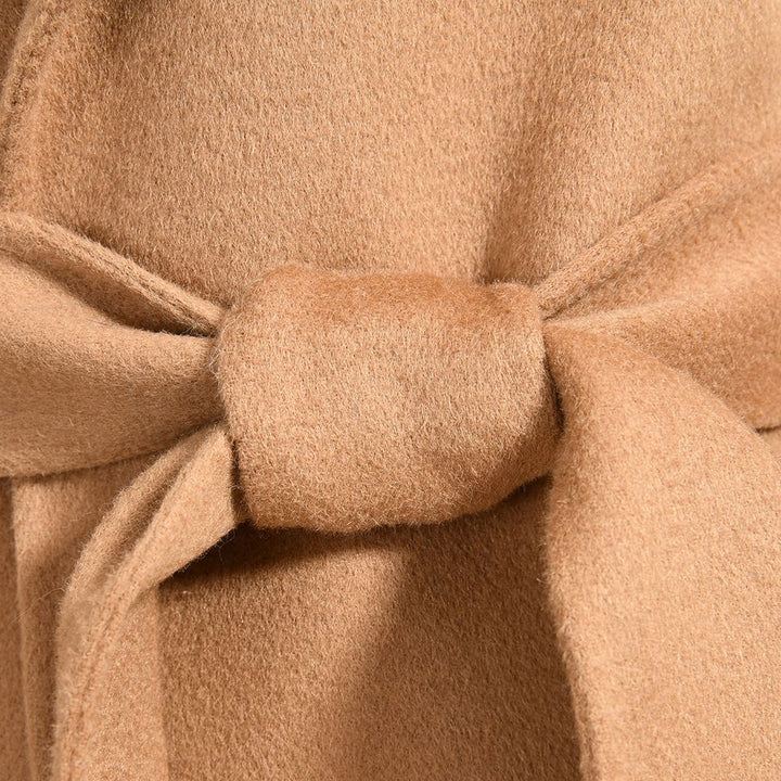 Cappotto Chiara Camel in Misto Cachemire