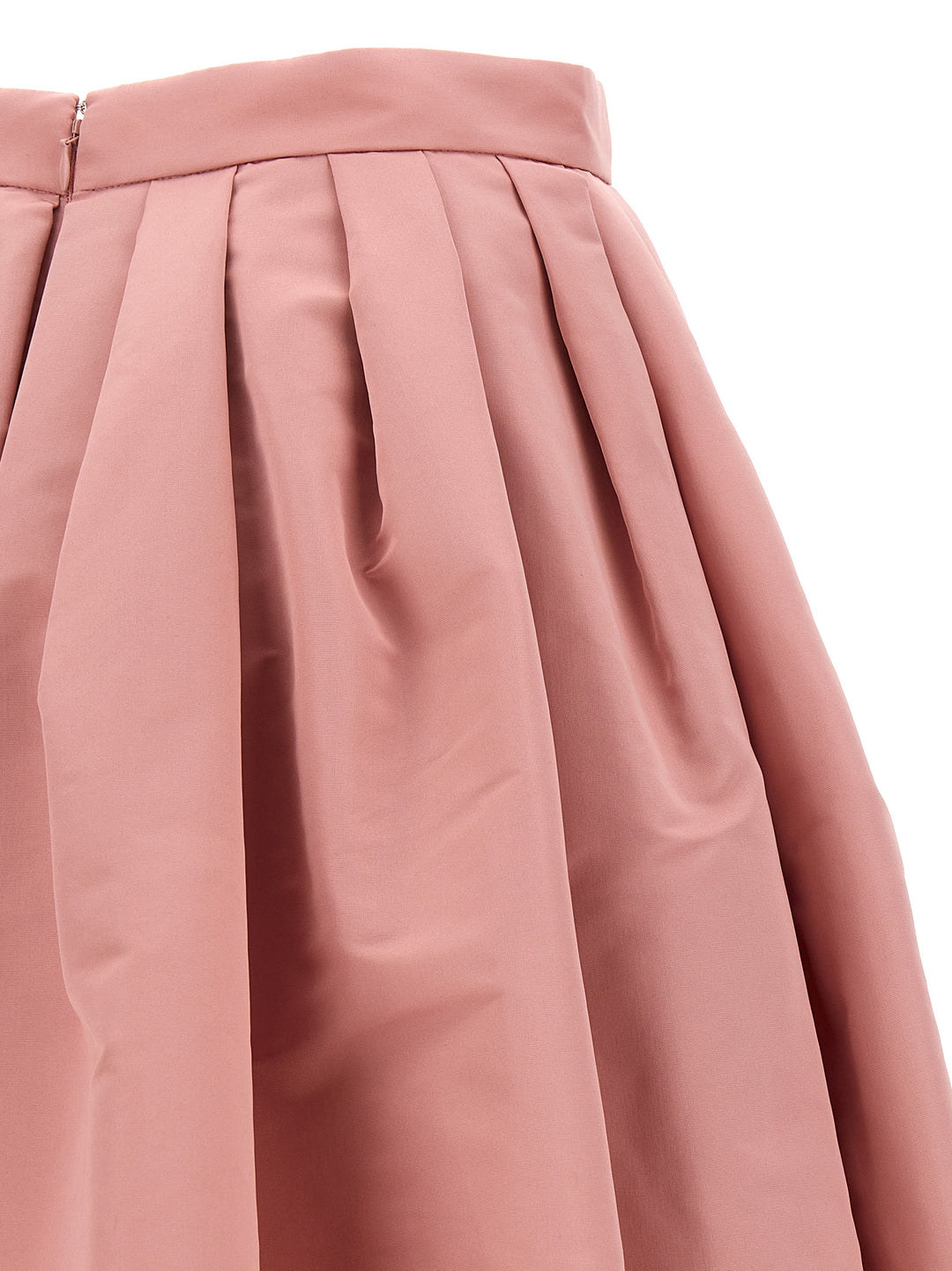 Curled Midi Skirt Gonne Rosa
