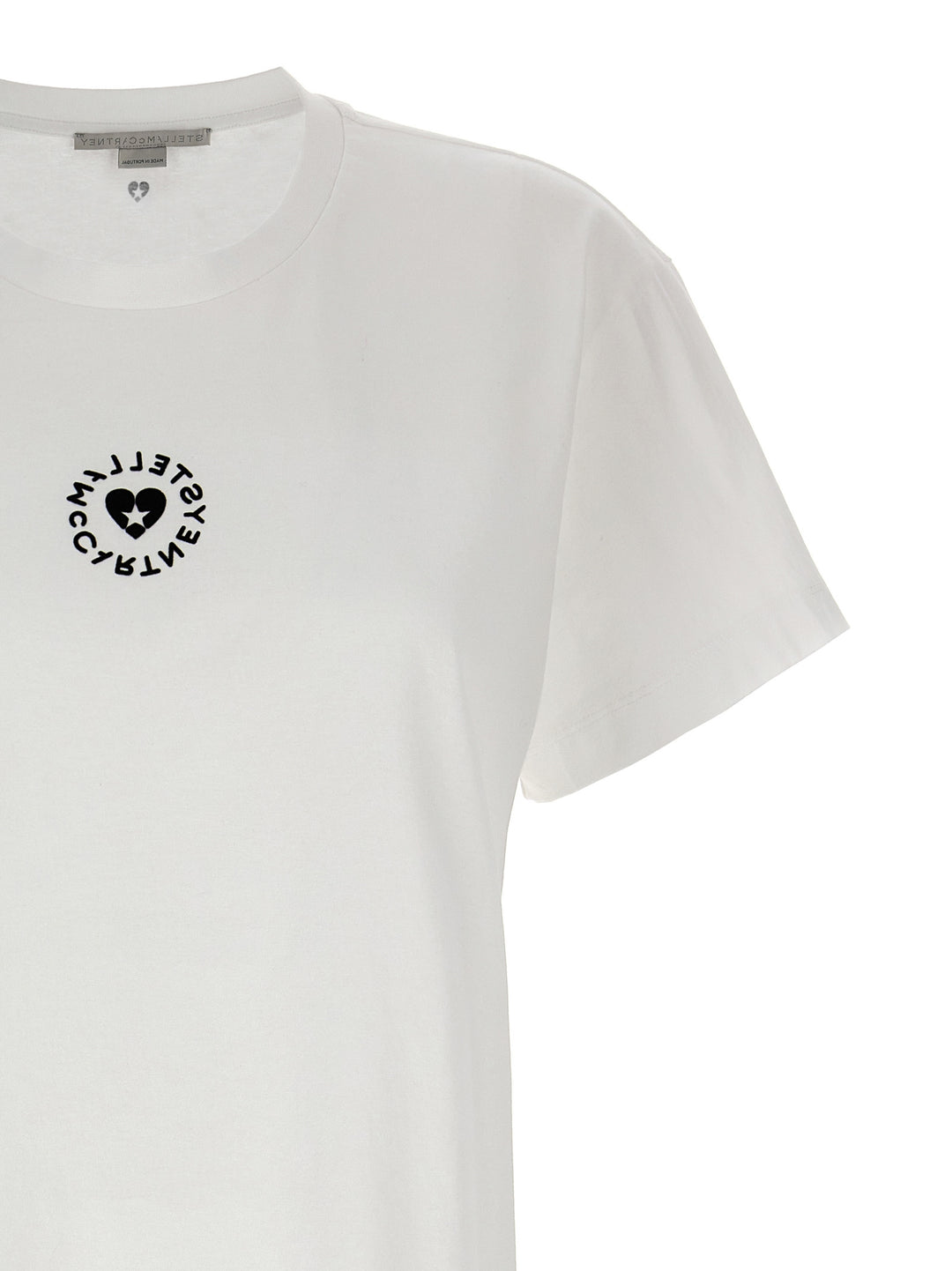 Stella Mccartney Iconic Mini Heart T shirt - Bianco | 9ee0a17599ac10cf9f5ed386a97fe1da03ff19a2