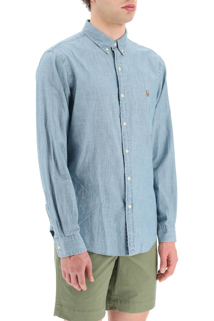 Camicia In Chambray Di Cotone - Polo Ralph Lauren - Uomo