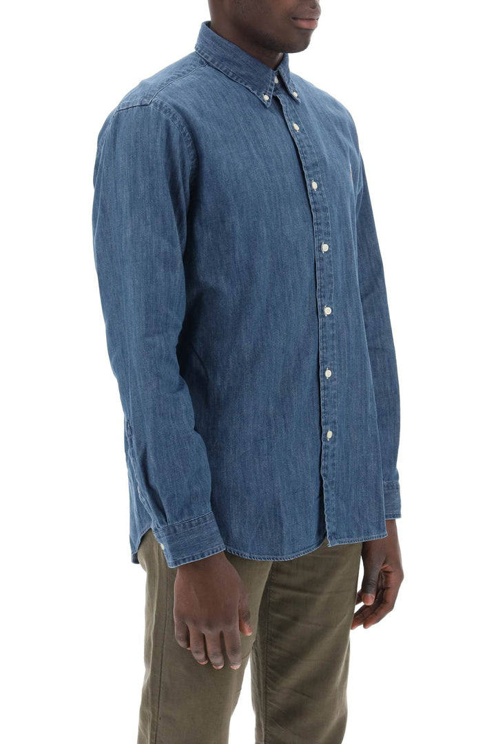 Camicia Button Down In Denim Leggero - Polo Ralph Lauren - Uomo