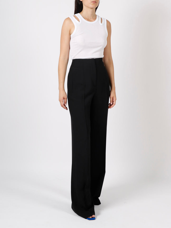 High waist tailored trousers