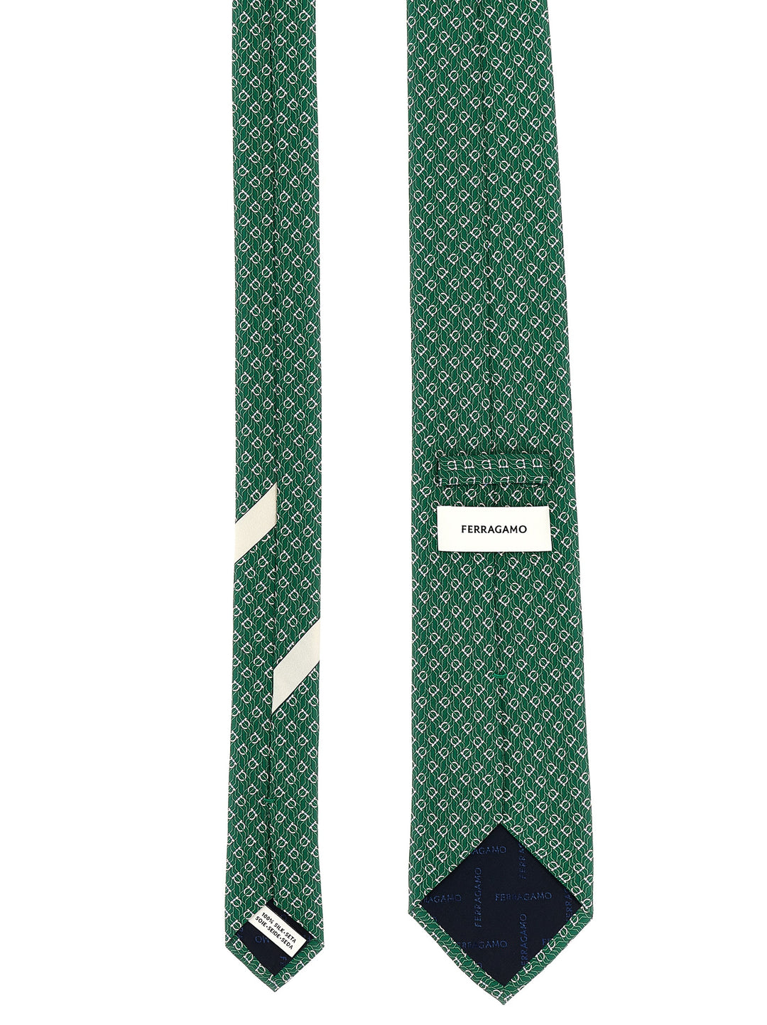 Printed Tie Cravatte Verde