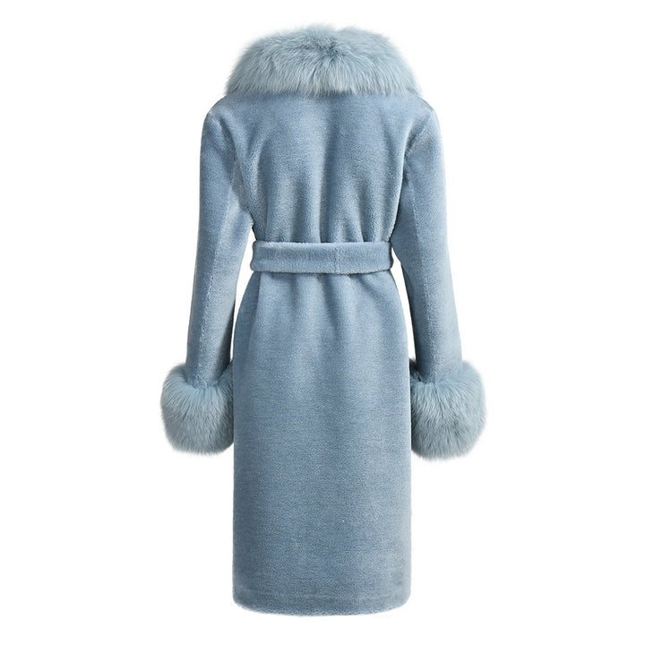 Cappotto Chic Special Azzurro in Lana