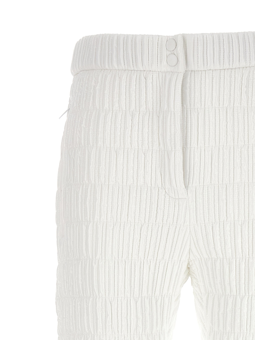 Quilted Pantaloni Bianco