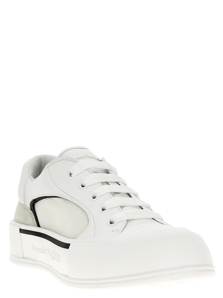 Neoprene Canvas Sneakers Bianco/Nero