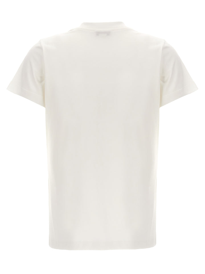 Cut And Sew T Shirt Bianco