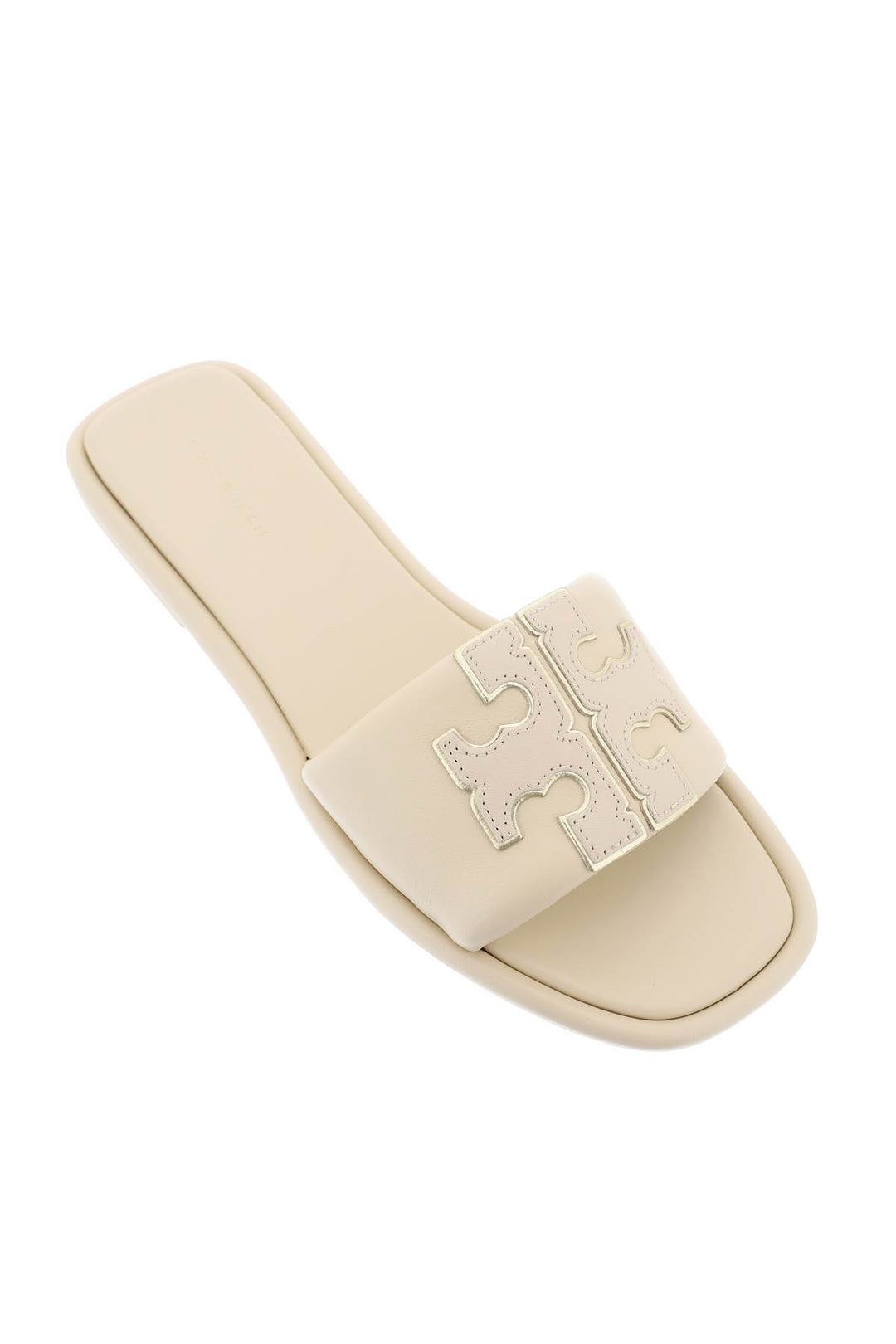 Slides In Pelle Double T - Tory Burch - Donna
