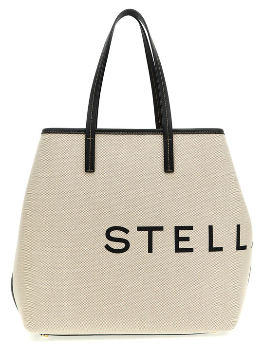 Logo Tote Beige