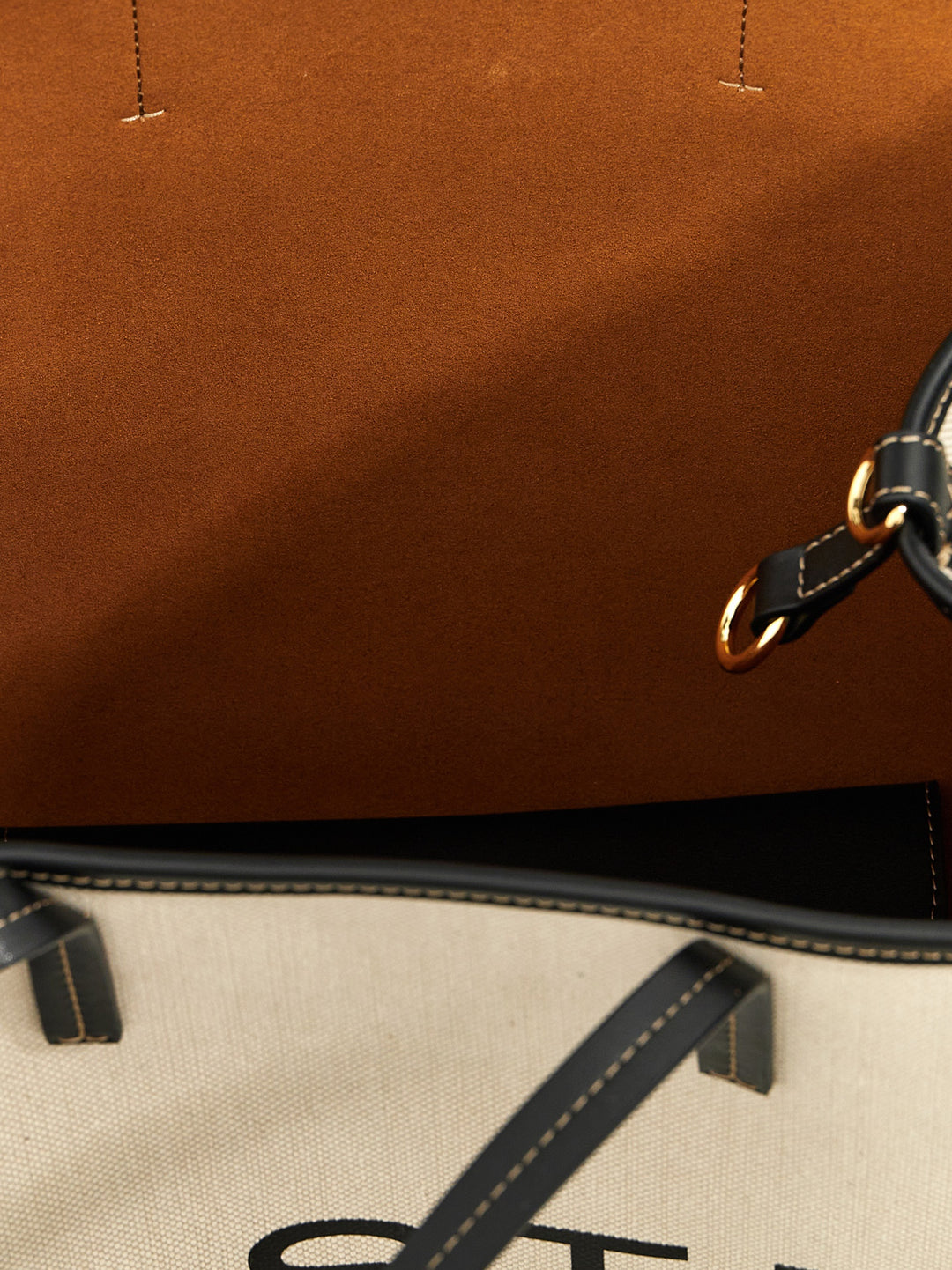 Stella Mccartney Logo Tote - Beige | 3e4b19f569d5a968f2d21c0f860ec37e798632e9