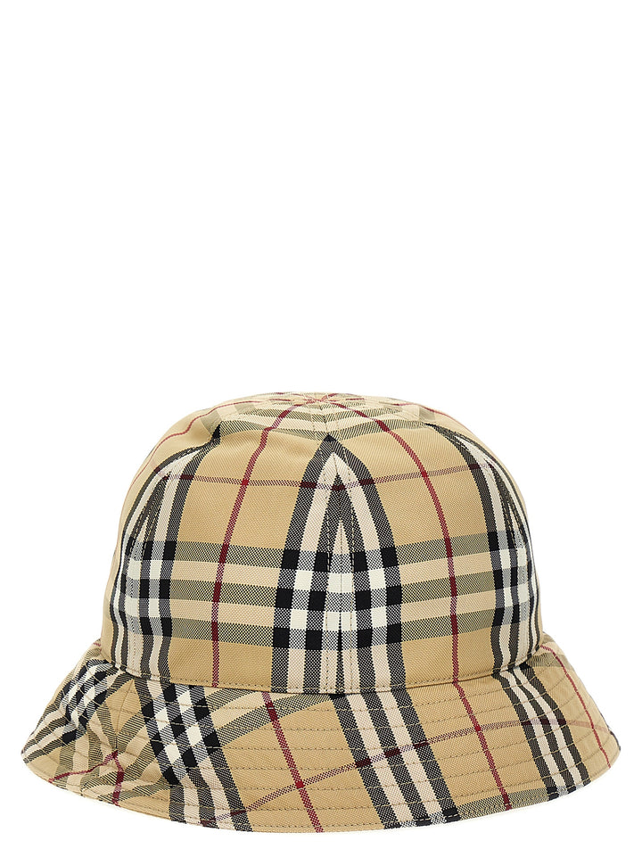 Burberry Check Bucket Hat Cappelli Beige