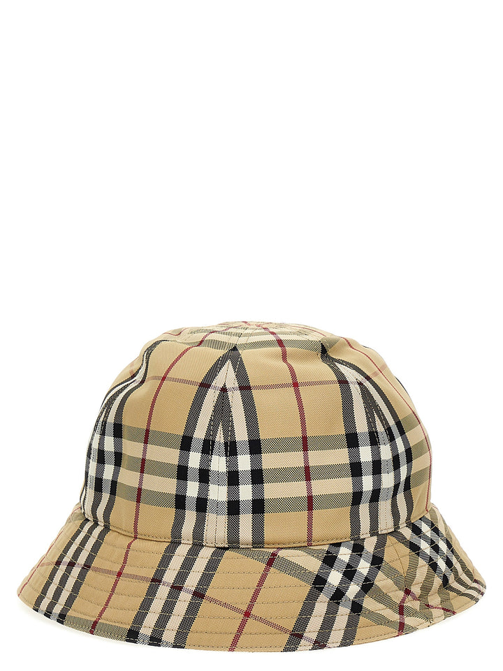 Burberry Check Bucket Hat Cappelli Beige