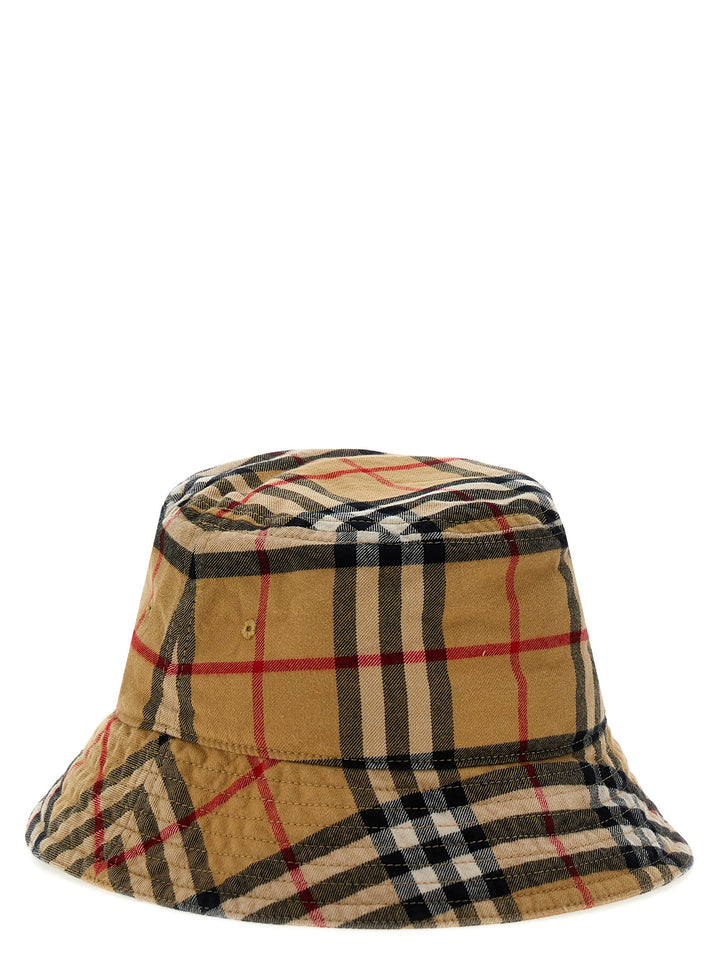 Burberry Bucket Hat Check Cappelli - Beige | 0e7b062f43a73c0dfbb602c9ccc51687ad1ace2b
