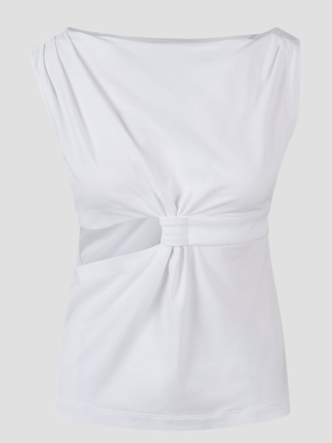 Eco-friendly jersey knot top