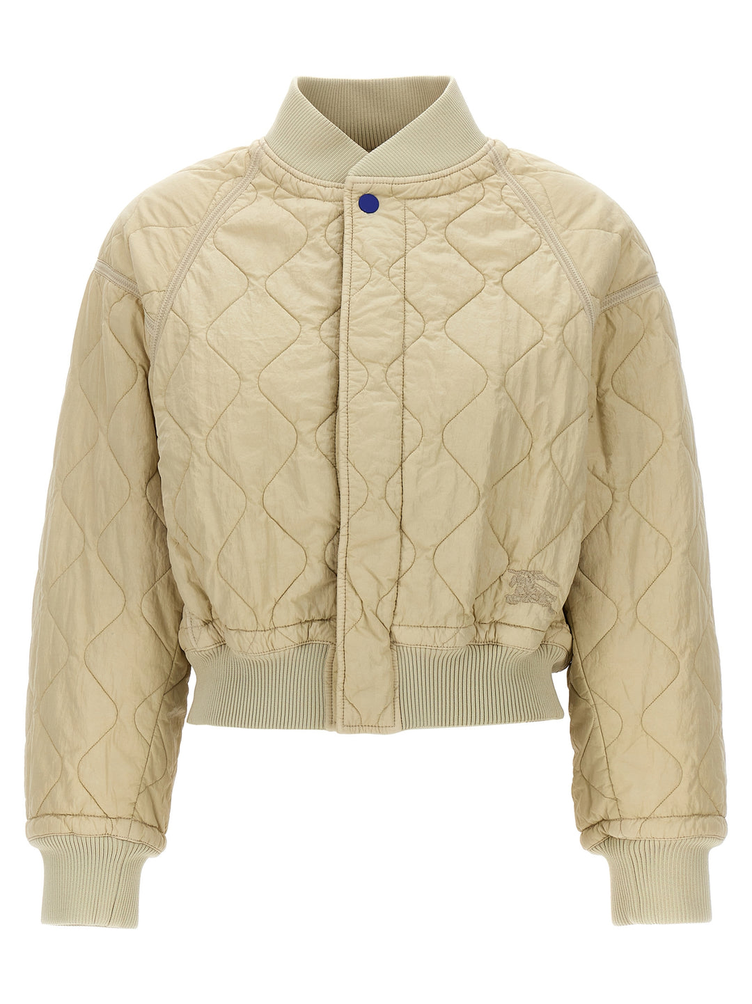 Quilted Bomber Jacket Giacche Beige