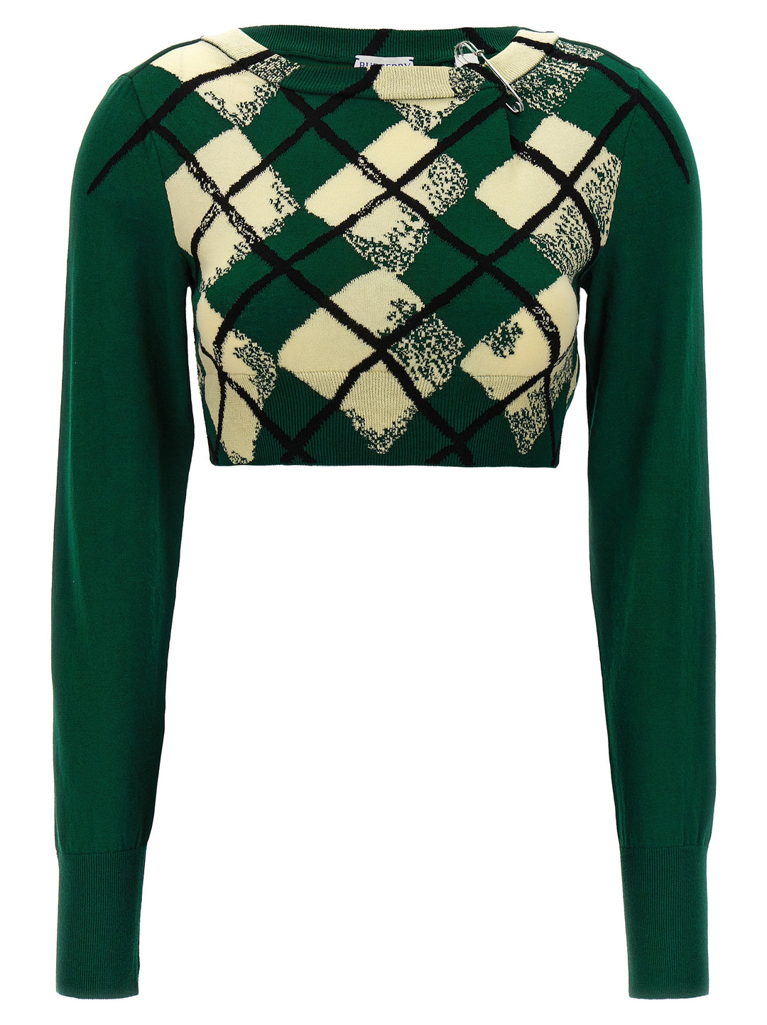 Argyle Pattern Sweater Maglioni Verde