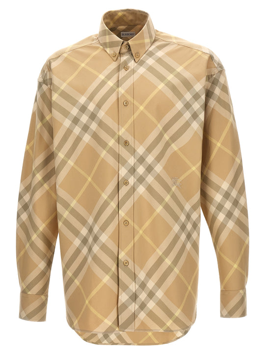 Check Shirt Camicie Beige