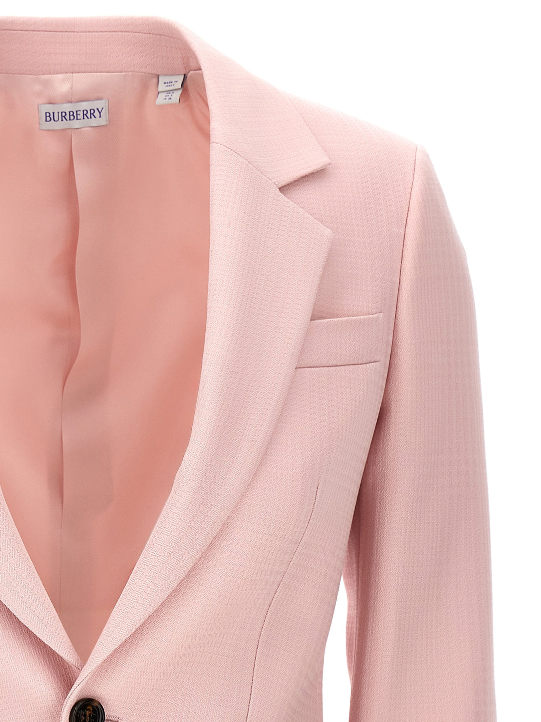 Single-Breasted Tailored Blazer Blazer And Suits Rosa