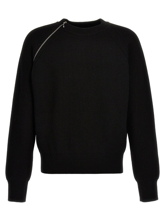 Zip Detail Sweater Maglioni Nero