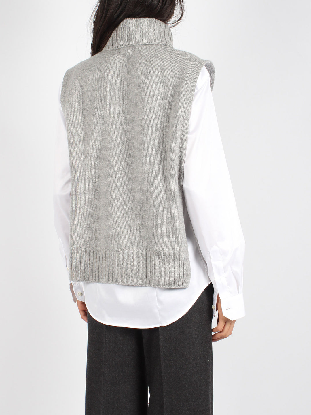 Poncho turtleneck sweater