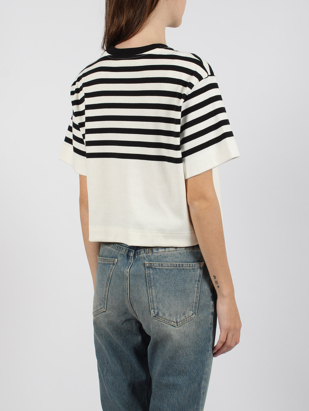 4g stripes cotton t-shirt