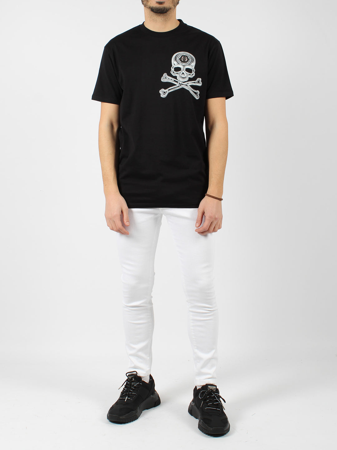 Round neck ss skull&bones t-shirt