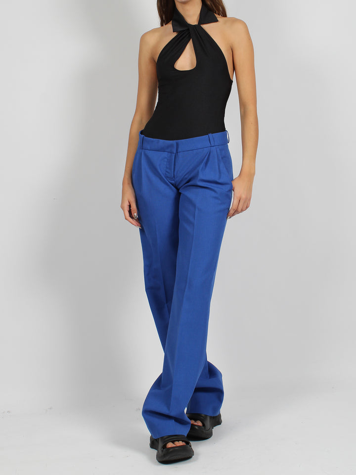 Low rise loose tailored trousers