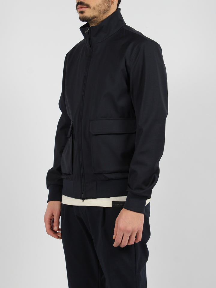 Layers wool storm bomber jacket