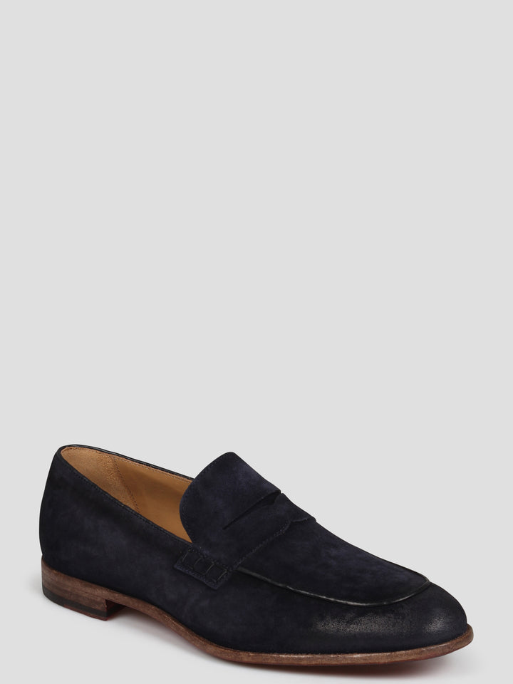 Brushed suede loafers