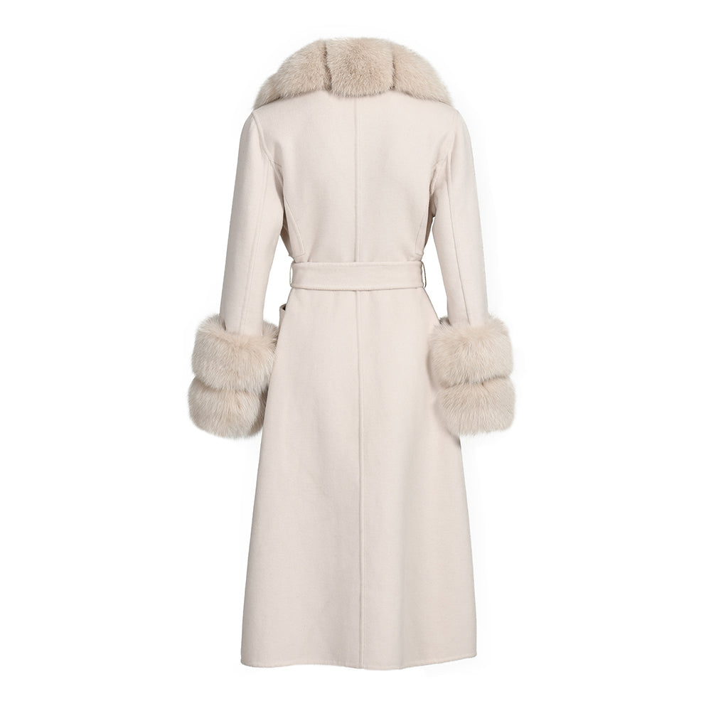 Cappotto Lebonè Beige Misto Cachemire