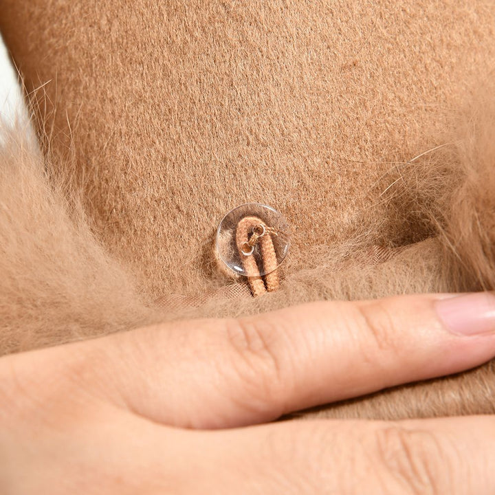 Cappotto Chiara Camel in Misto Cachemire