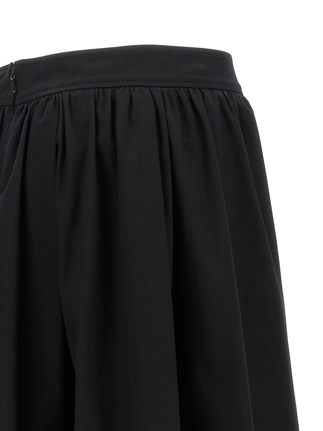 Pleated Midi Skirt Gonne Nero
