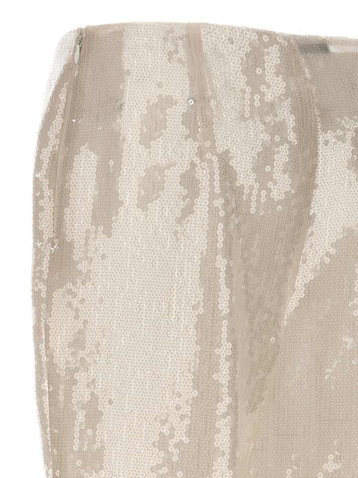 Sequin Pantaloni Bianco