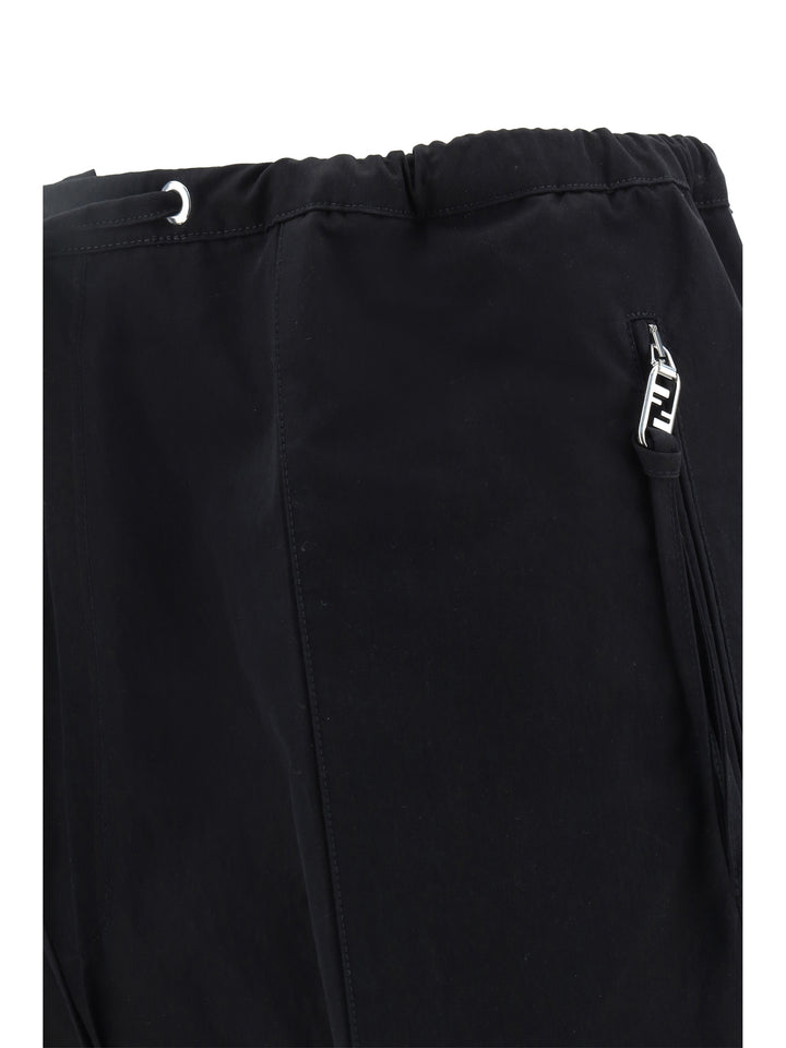 Pantalone in cotone compatto nero