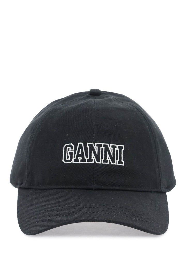 Cappello Baseball Con Logo Ricamato - Ganni - Donna
