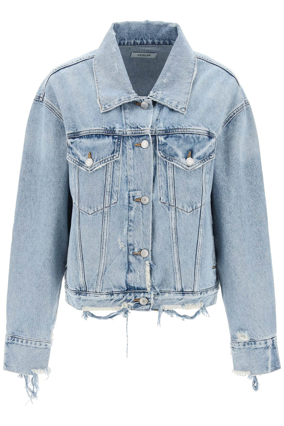 Giacca In Denim Distressed - Agolde - Donna